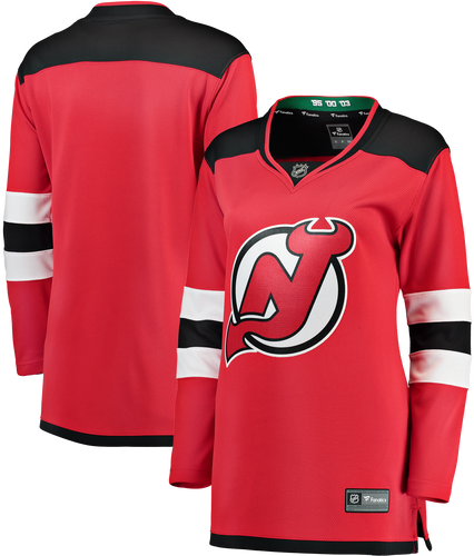New Jersey Devils Women's Fanatic Branded Breakaway Blank Jersey Red