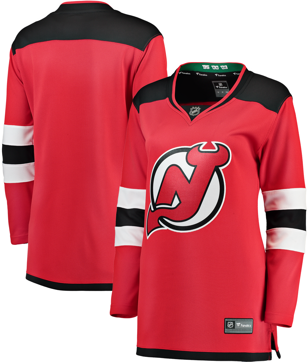New Jersey Devils Women's Fanatic Branded Breakaway Blank Jersey Red