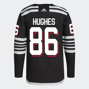 New Jersey Devils Mens Prime Authentic Alt Jersey-Hughes
